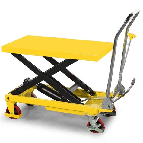 500kg Scissor Lift Table Maximum Lift Height 088m Pallet Trucks Uk