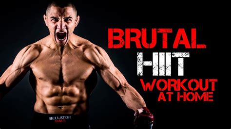 Min Brutal HIIT Workout At Home Muay Thai MMA YouTube