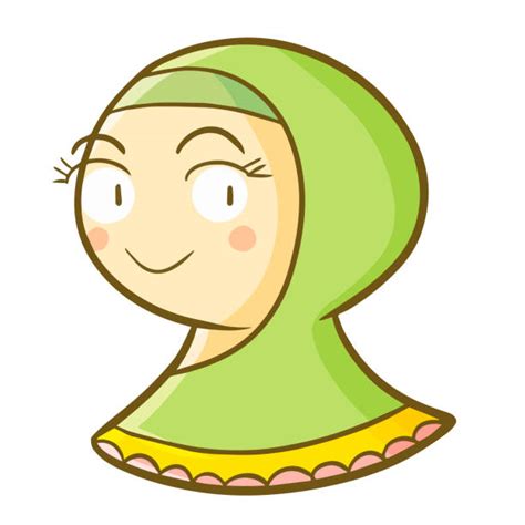 Drawing Of A Pretty Arab Girl Illustrations Royalty Free Vector