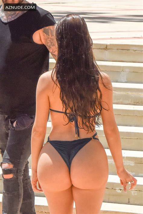 Demi Rose Seen Posing In A Tiny Bikini During A Photoshoot While In