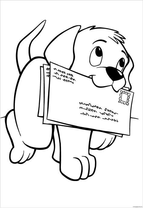 This drawing was made at internet users' disposal on 07 february 2106. Cute Puppy 8 Coloring Page - Free Coloring Pages Online