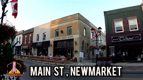 Toronto Newmarket Old Town Main Street 4k Canada Ontario Youtube