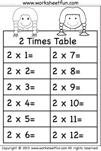 Learn your table facts for the four times tables; Times Tables Worksheets - 2, 3, 4, 5, 6, 7, 8, 9, 10, 11 and 12 - Eleven Worksheets / FREE ...