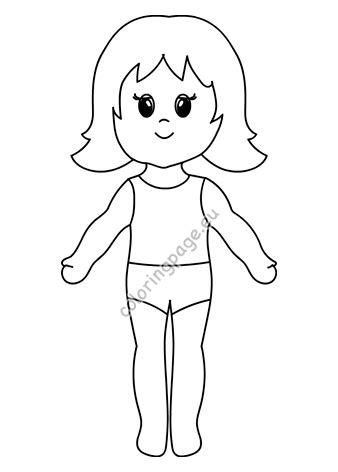 Simply browse an extensive selection of the best black white doll and filter by best match or price to find one that suits you! Girl paper doll free printable - Coloring Page