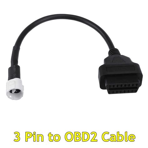 1pcs Diagnostic 4 Pin To Obd2 Obdii Cable Harness Adapter For Yamaha