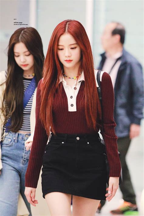 Just 20 Photos Of Red Haired Jisoo To Cleanse Your Soul And Brighten