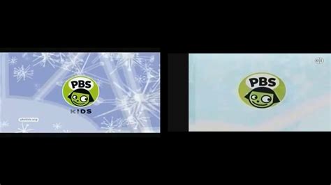 2000 Pbs Kids Snowglobe Logo Comparison Prototype Vs Official Rd