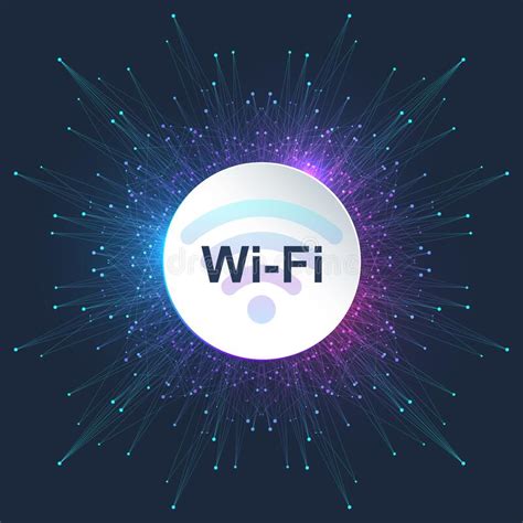 Wi Fi Wireless Connection Concept Wireless Wi Fi Icon Sign For Remote