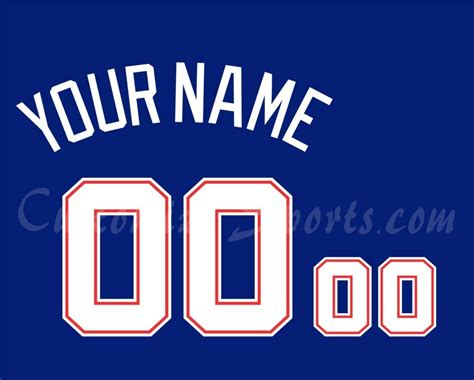 Atlanta Braves Customized Number Kit For Throwback Blue Jersey