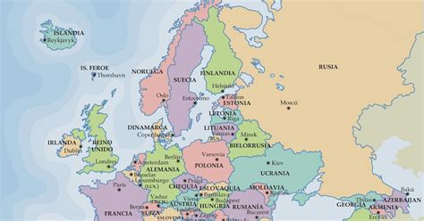 Un Palomar Lleno De Cisnes Mapas De Europa