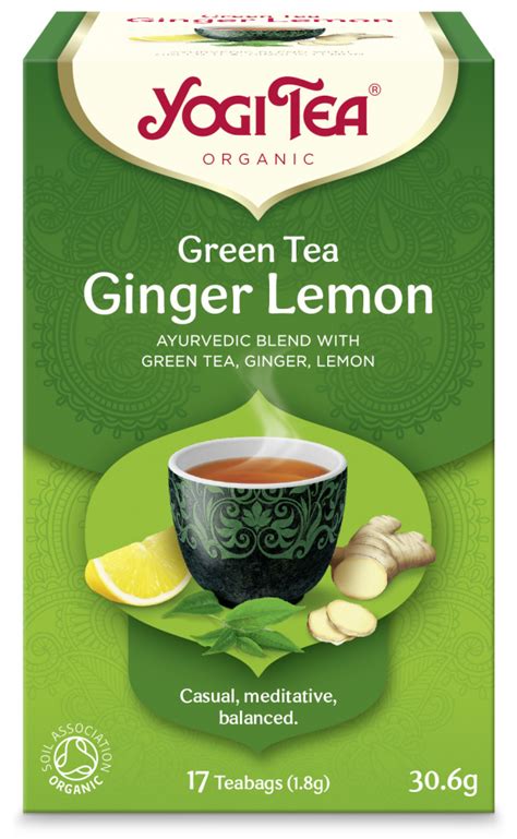 Yogi Tea Green Ginger Lemon Økologisk 17tp Norway Americana