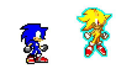 Sonic And Super Sonic Pixel Art Maker
