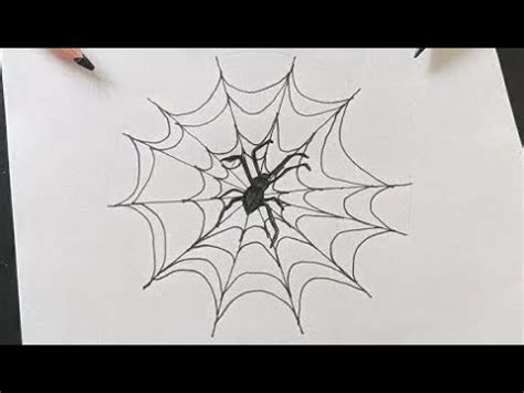 Como Desenhar Uma Teia De Aranha Pro Halloween YouTube