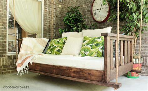 Diy Porch Swing Bed Printable Building Plans In Twin And Crib Bed Sizes