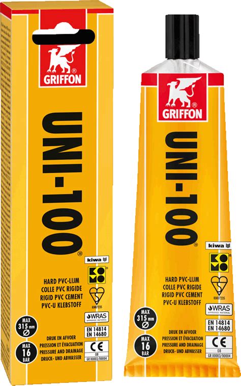 Griffon Uni 100 Thixotrope Hard Pvc Lijm Kiwa Komo Flacon Met