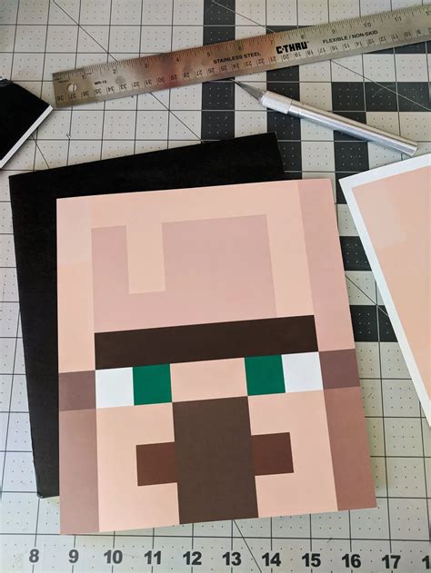 Minecraft Costume Head Diy Free Villager Printable For Halloween Or A