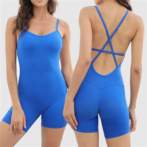 seamless yoga jumpsuits sports fitness hip lifting backless skinny running exercise jumpsuits