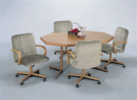 Kitchen Table With Rolling Chairs Dining Room Sets Contemporary