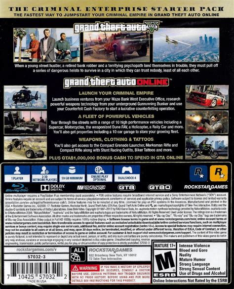 Gta Grand Theft Auto 5 Premium Edition Para Ps4 67900 En