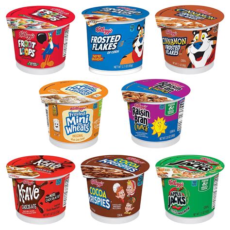 Kelloggs Favorite Cereal In A Cup Assortment Pack 60 Ct