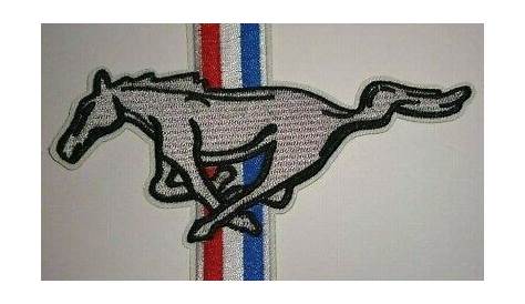 Ford Mustang Emblem~Embroidered Patch~Car Truck Auto~5" x 3 5/8"~Iron