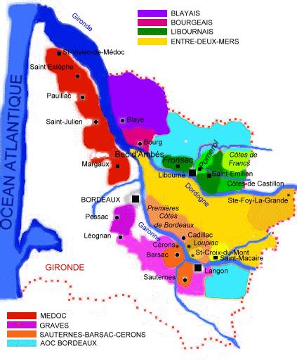 Présentation Du Vignoble Bordelais Servin La Route Des Vins