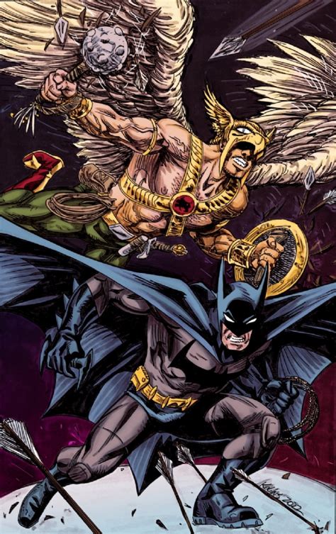 Batman And Hawkman By Scott Collins Colors By Shane M Bailey In