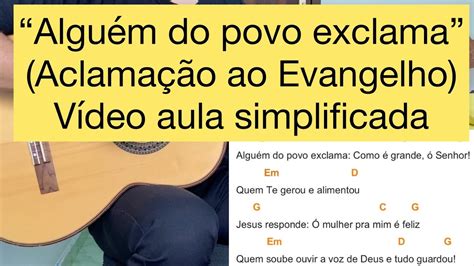 Alguem Do Povo Exclama Como é Grande