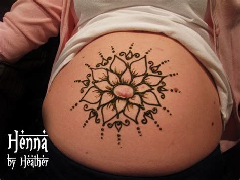 The remaining rates will be collected during the henna appointment. Quick and Simple Pregnant Belly Henna - Henna by Heather