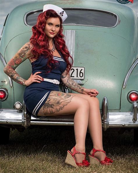 Pin On Pinups With Hot Rods Rats Or Customs