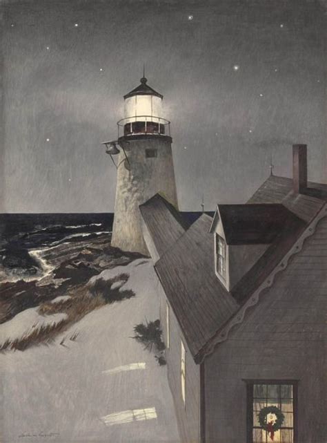 Snowy Morning 1947 Andrew Wyeththis Is The Marshall Point Light In