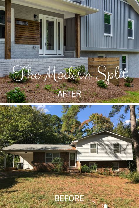 A few strategically placed glass panels can turn a plain garage door into a striking design feature. The Modern Split | Flipping Houses in Raleigh | The ...
