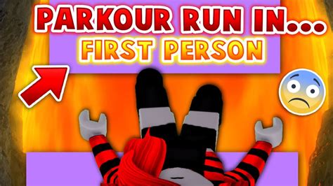 Parkour Run In First Person Roblox Youtube