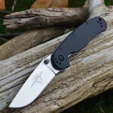 Ontario Rat Model 2 Aus8 Steel Black Frn Handle Folding Knife 8860