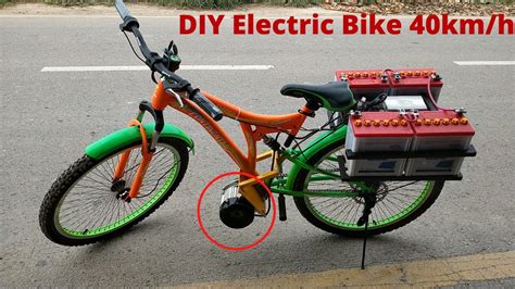 How To Build Diy Electric Bike 40kmh Using 350w Reducer Brushless