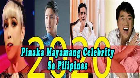 10 pinaka mayamang celebrity sa pilipinas 2020 youtube vrogue