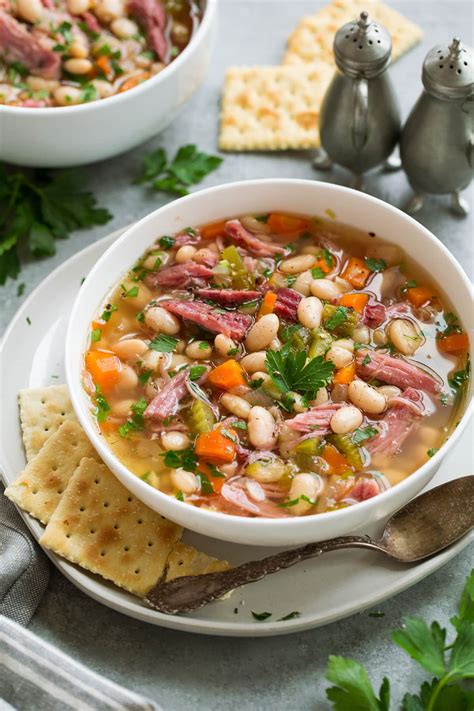 White Bean And Ham Soup Ham And Bean Soup Amazing White Bean And Ham Soup Recipe Reduce Heat