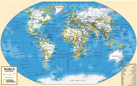 Map Of The World Detailed Direct Map