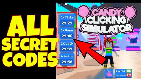 New Free Codes Candy Clicking Simulator Free Clicks Free Boost F