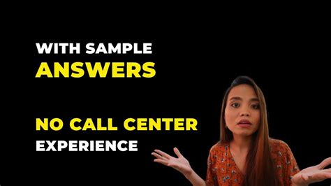Tell Me Something About Yourself Call Center Job Interview Youtube