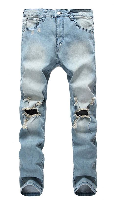 Mens Clothing Jeans Mens Ripped Skinny Distressed Destroyed Slim