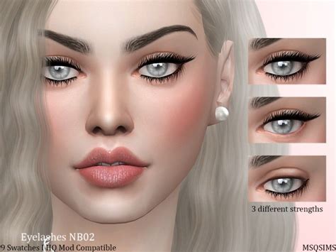 Eyelashes Nb02 At Msq Sims The Sims 4 Catalog