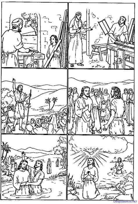 Vida De Juan El Bautista Dibujos De La Biblia Angeles Para Colorear