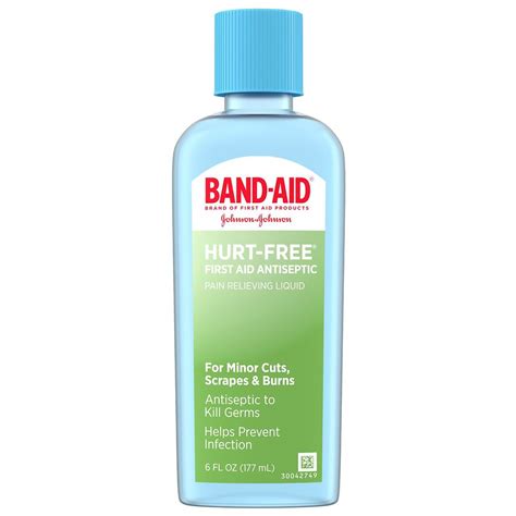 Band Aid First Aid Hurt Free Antiseptic Wash Treatment Walgreens