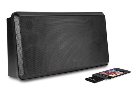 Onboard buttons let you control music tracks and adjust the volume while your device stays safely out of the way, up to 25 feet away. Wireless Speaker System for iPod, iPad or iPhone @ Sharper ...