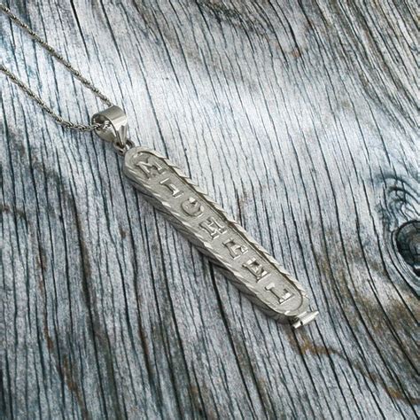 Read customer reviews and common questions and answers for. Silver Name Necklace, Cartouche Pendant, Cartouche ...