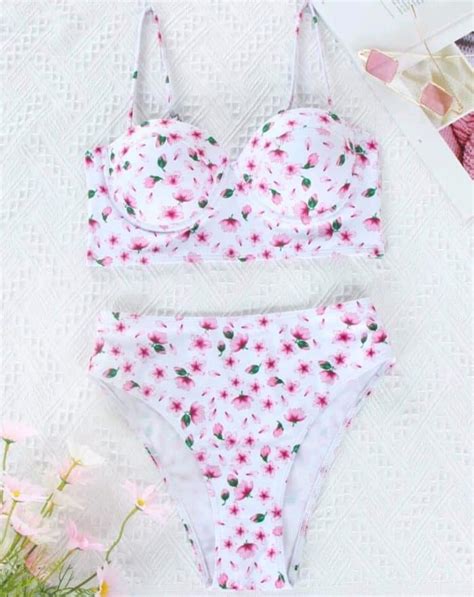 Ditsy Floral Underwire Bikini Swimsuit Her Shop Eg