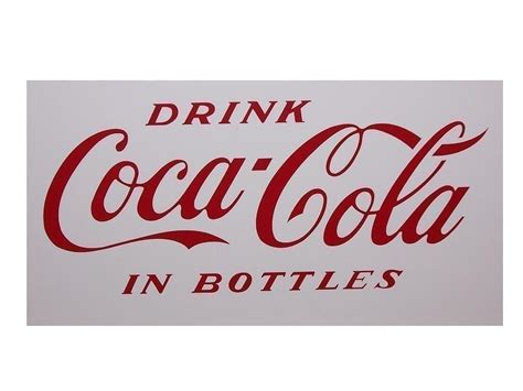“drink Coca Cola In Bottles” Vinyl Decal For Vendo V 39 Red Or White