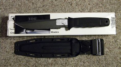 Sog Seki Japan 2000 S37 Navy Seal Issue Fixed Blade Sheath Knife Nib