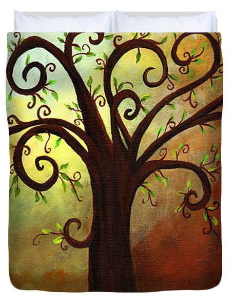 Curly Branches Tree Painting By Elaine Hodges